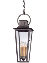 Parisian Square Large Exterior Pendant in Aged Pewter